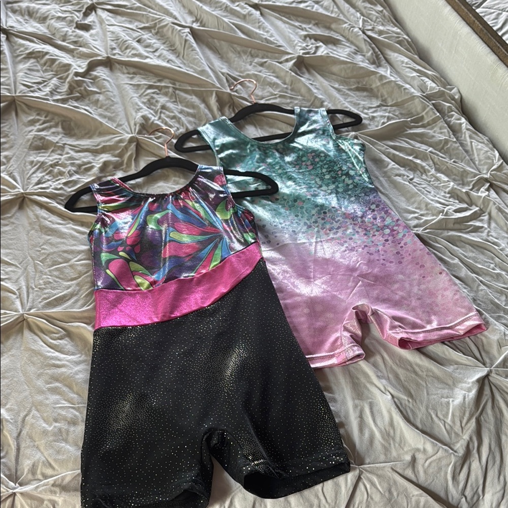 Colorful Gymnastics Leotards Set